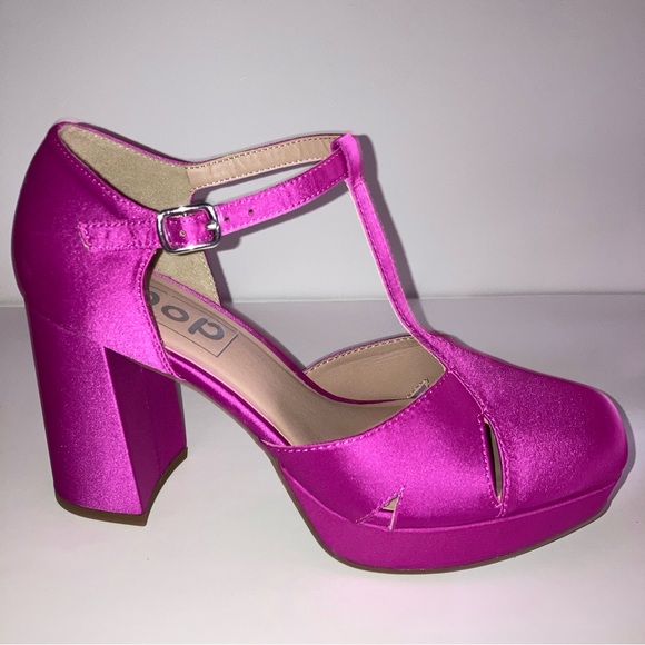 NIB Pop Westerly Barbie Hot Pink Satin Heels NEW Valentines Day Y2K Retro Shoes - Picture 6 of 17